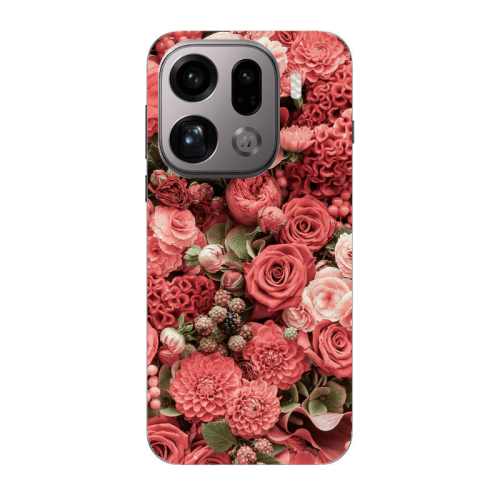 Oppo Find X9 Pro Rose festival Transparent Silicone TPU Θήκη